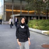 Una mujer musulmana con hiyab