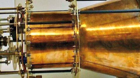 Aspecto del propulsor EM Drive creado por Sawyer en 1999