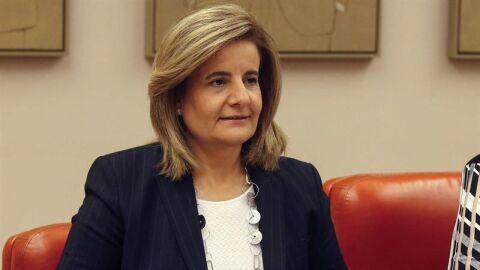 F&aacute;tima B&aacute;&ntilde;ez durante su comparecencia en la Comisi&oacute;n del Pacto de Toledo para informar sobre la situaci&oacute;n del sistema de pensiones