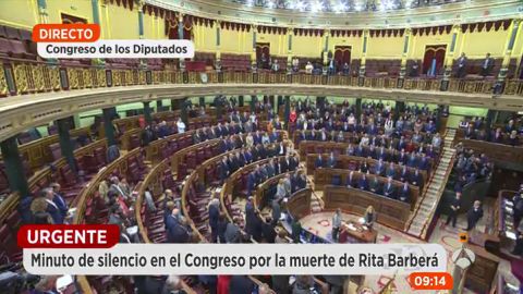 El Congreso guarda un minuto de silencio por la muerte de Rita Barber&aacute;