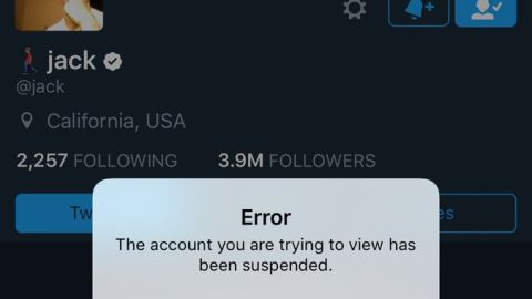 Cuenta cerrada del CEO de Twitter