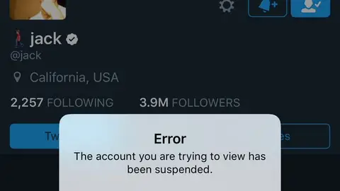 Cuenta cerrada del CEO de Twitter Cuenta cerrada del CEO de Twitter