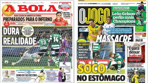 Prensa portuguesa tras el Sporting - Real Madrid Prensa portuguesa tras el Sporting - Real Madrid