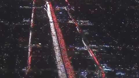 Atasco en Los &Aacute;ngeles por los desplazamientos de Acci&oacute;n de Gracias.