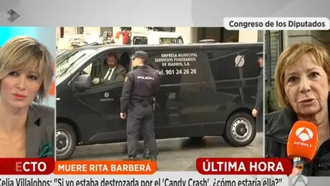 Celia Villalobos entra en directo en 'Espejo Público' para hablar del fallecimiento de Rita Barberá Celia Villalobos entra en directo en 'Espejo Público' para hablar del fallecimiento de Rita Barberá