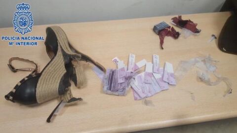 Cu&ntilde;as de mujer en las que se escond&iacute;an 180.000 euros