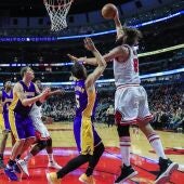 José Manuel Calderón, en acción ante los Bulls