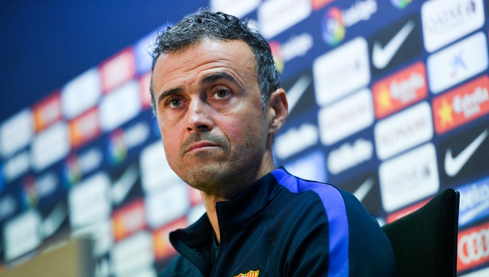 Luis Enrique, en la rueda de prensa previa al Clásico