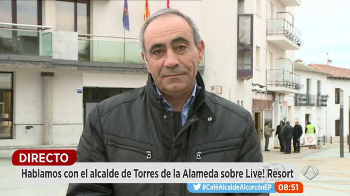 El alcalde de Torres de la Alameda, sobre 'LiveResort': "Creemos que esta decisión de invertir en nuestro municipio es una lotería" El alcalde de Torres de la Alameda, sobre 'LiveResort': "Creemos que esta decisión de invertir en nuestro municipio es una lotería"