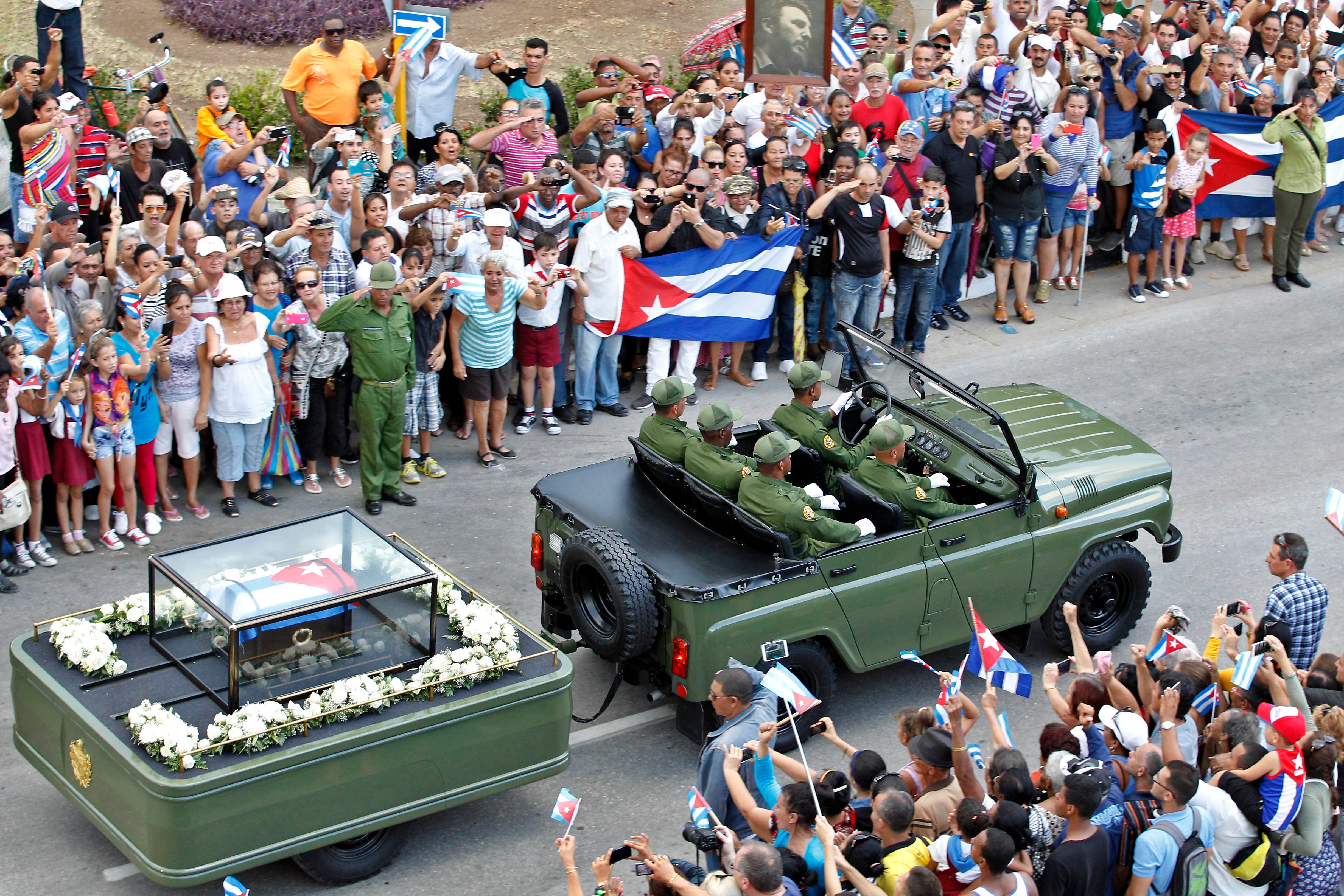 Los restos mortales de Fidel Castro llegan a la ciudad de Santiago de Cuba Los restos mortales de Fidel Castro llegan a la ciudad de Santiago de Cuba