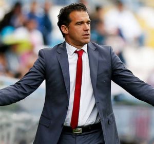 El entrenador Luis García Plaza El entrenador Luis García Plaza