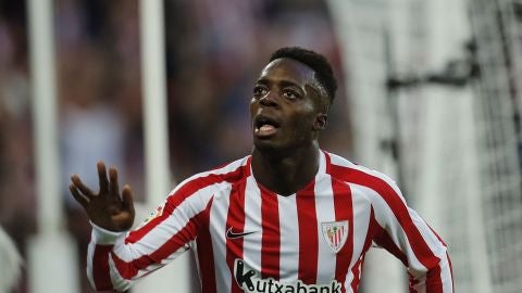 I&ntilde;aki Williams celebra un gol en San Mam&eacute;s