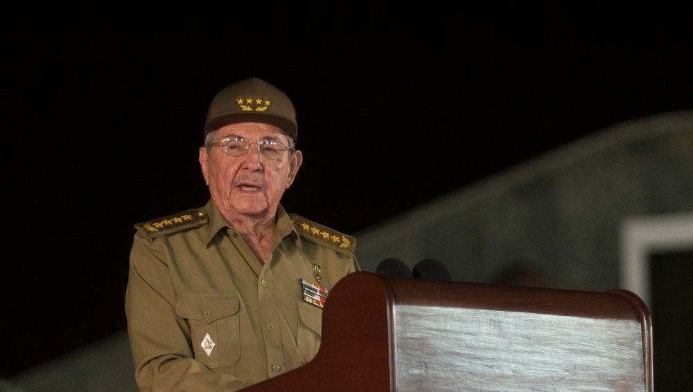 Raúl Castro durante su discurso