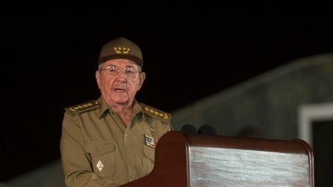 Ra&uacute;l Castro durante su discurso