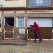 Limpieza tras la inundaciones en Málaga
