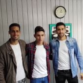 Alvaro Vega, León y Mikel Orbegozo