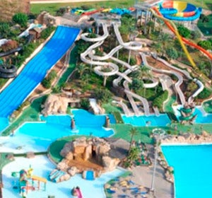 Aérea del parque acuático en Benicàssim. Aérea del parque acuático en Benicàssim.