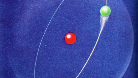 Ilustraci&oacute;n del &aacute;tomo de hidr&oacute;geno. / Ludie Cochrane.