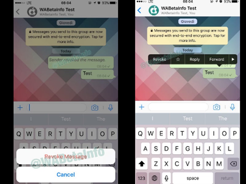 WhatsApp permitirá corregir o borrar mensajes con un margen de 2 minutos WhatsApp permitirá corregir o borrar mensajes con un margen de 2 minutos