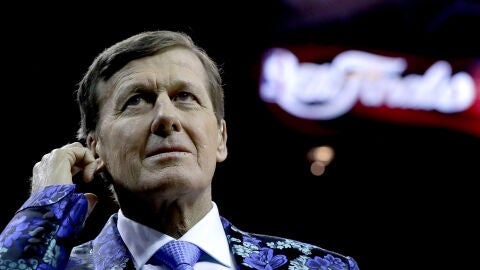 Craig Sager, en Cleveland durante la serie final de la NBA de la pasada temporada
