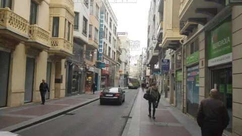 La peatonalización de la calle Corredora, un viejo proyecto en Elche. Peatonalización