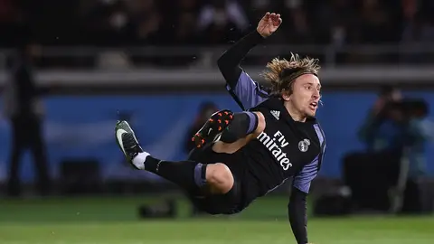 Luka Modric, en el partido contra el América Luka Modric, en el partido contra el América