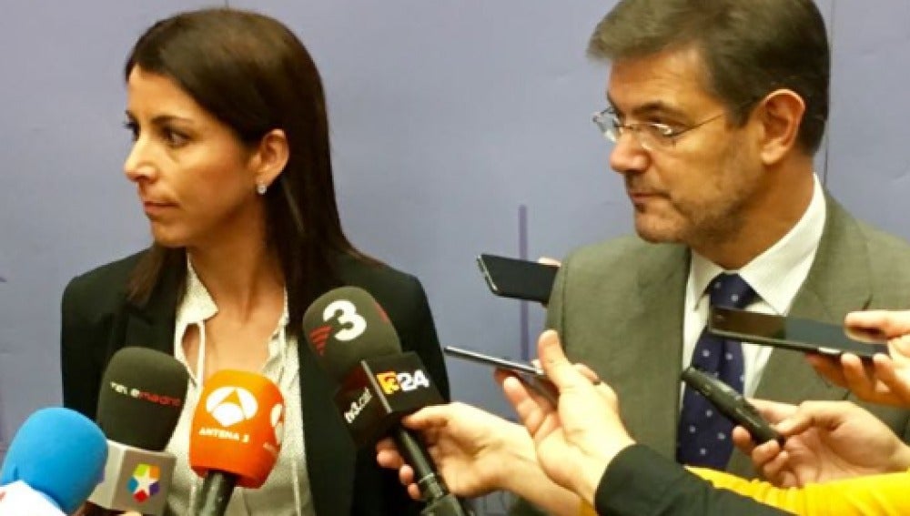 Anna González, en su reunión con Soria.