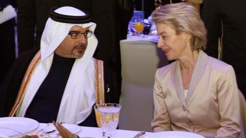 Ursula von der Leyen, en su visita