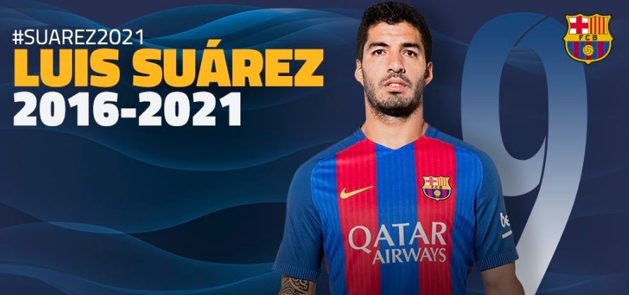 Luis Suárez renueva con el Barcelona hasta 2021 Luis Suárez renueva con el Barcelona hasta 2021