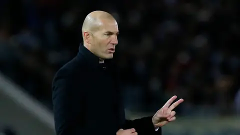 Zidane, durante el partido contra el América Zidane, durante el partido contra el América