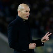 Zidane, durante el partido contra el América