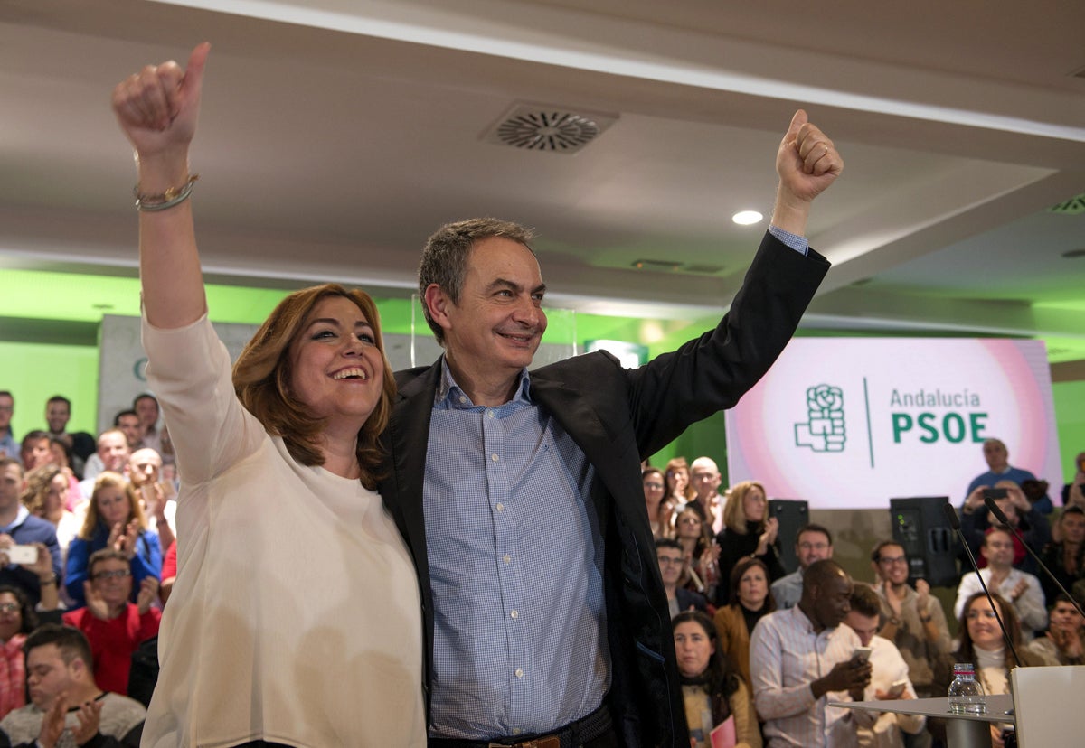 Zapatero afirma que Susana Díaz representa la "fuerza del PSOE y de ganar" Zapatero afirma que Susana Díaz representa la "fuerza del PSOE y de ganar"