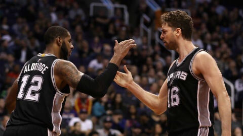 Gasol, con Aldridge