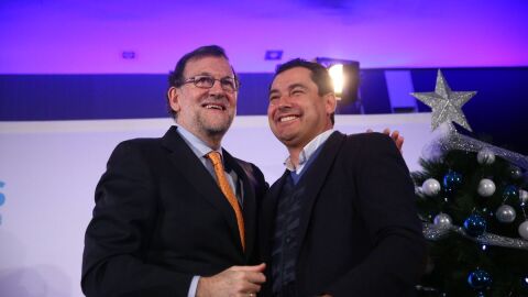 Mariano Rajoy y Juanma Moreno