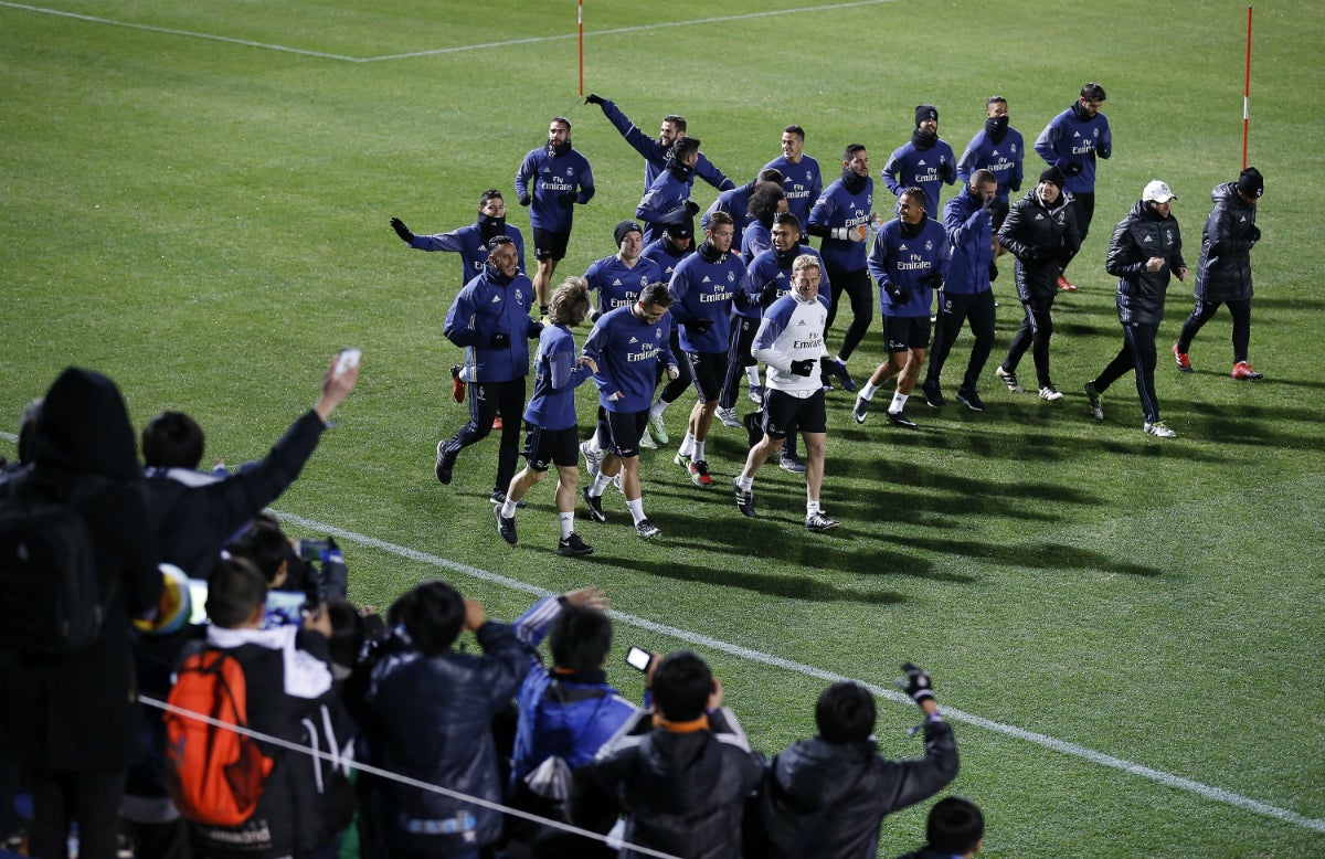 Sergio Ramos ya trabaja con el resto del grupo y apunta a la final contra el Kashima Sergio Ramos ya trabaja con el resto del grupo y apunta a la final contra el Kashima