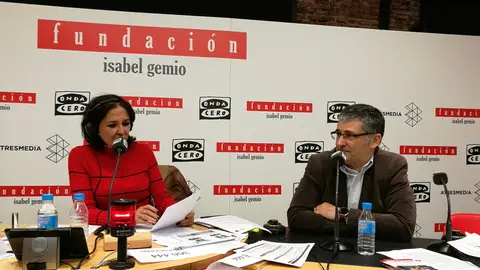 Eduardo López con Isabel Gemio en el Fin de Semana Solidario Eduardo López con Isabel Gemio en el Fin de Semana Solidario
