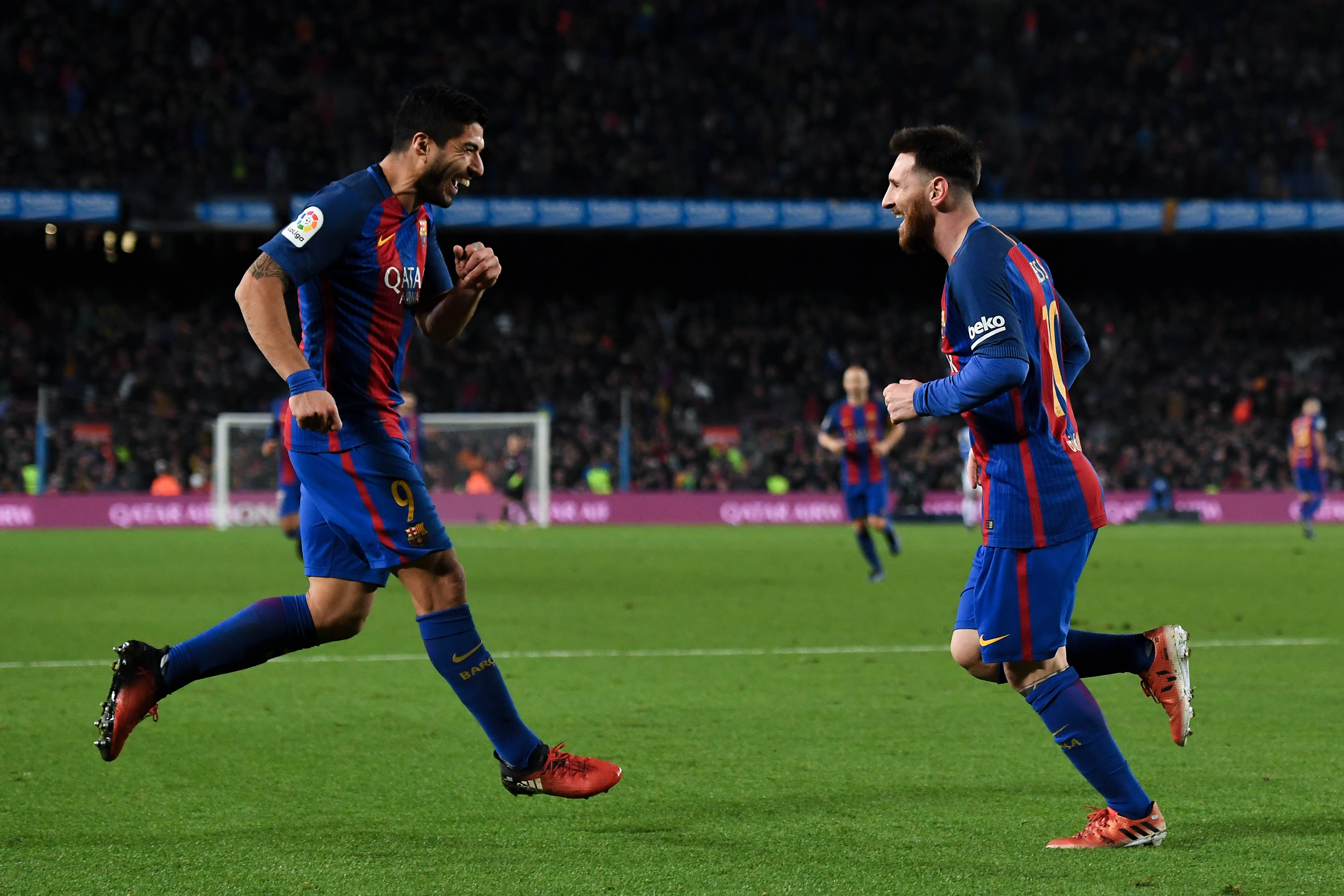 Messi y Luis Suárez comparten el Pichichi con 12 goles Messi y Luis Suárez comparten el Pichichi con 12 goles