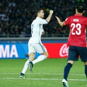 Cristiano celebra su gol ante el Kashima