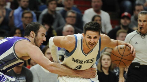 Ricky Rubio, ante Koufos