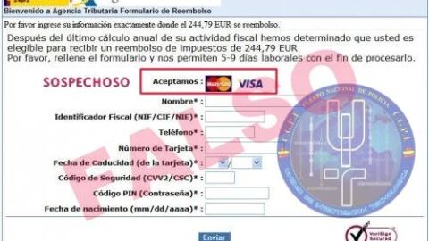 Conocido phishing de la renta