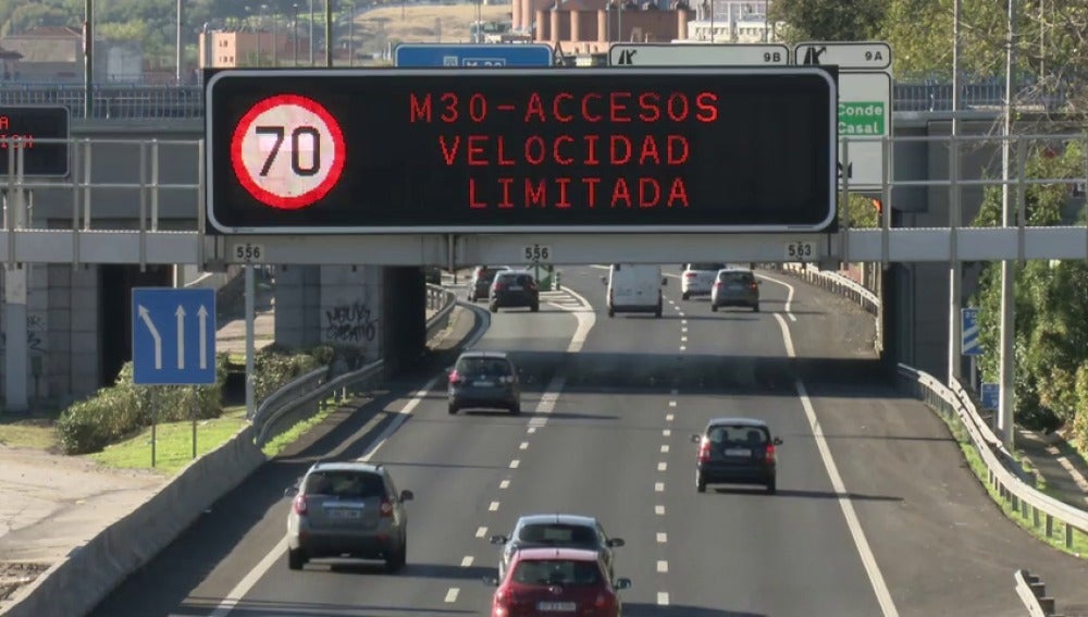 Limitaciones de velocidad en Madrid
