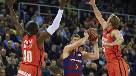 Rice, se exhibe en el Palau Blaugrana ante el Valencia Basket Rice, se exhibe en el Palau Blaugrana ante el Valencia Basket