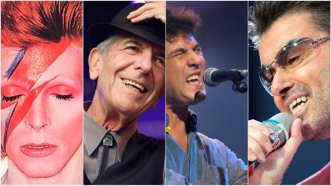 David Bowie, Leonard Cohen, Manolo Tenna o George Michael nos han dejado este 2016