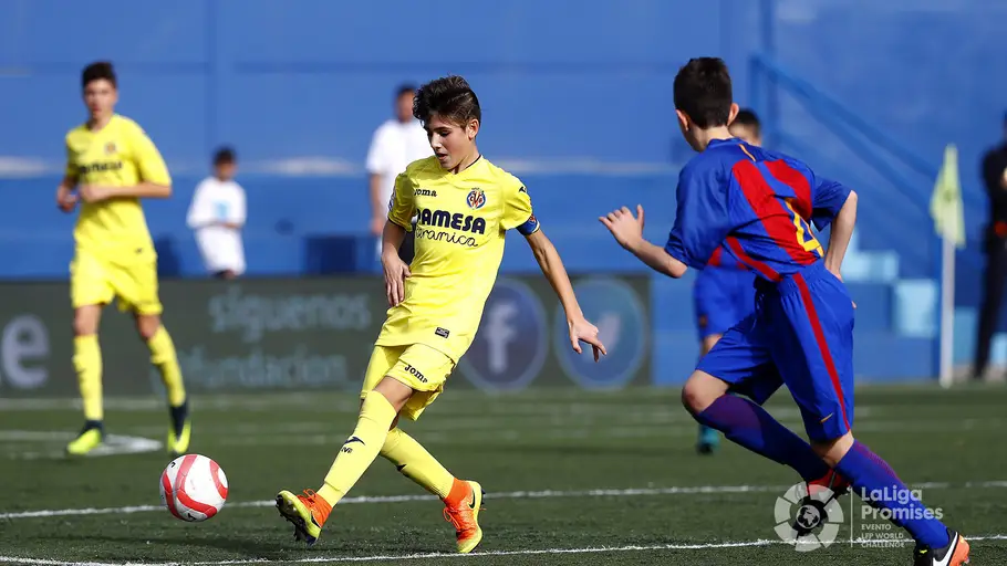 Momento del partido de LaLiga Promises entre Villarreal y Barcelona Momento del partido de LaLiga Promises entre Villarreal y Barcelona