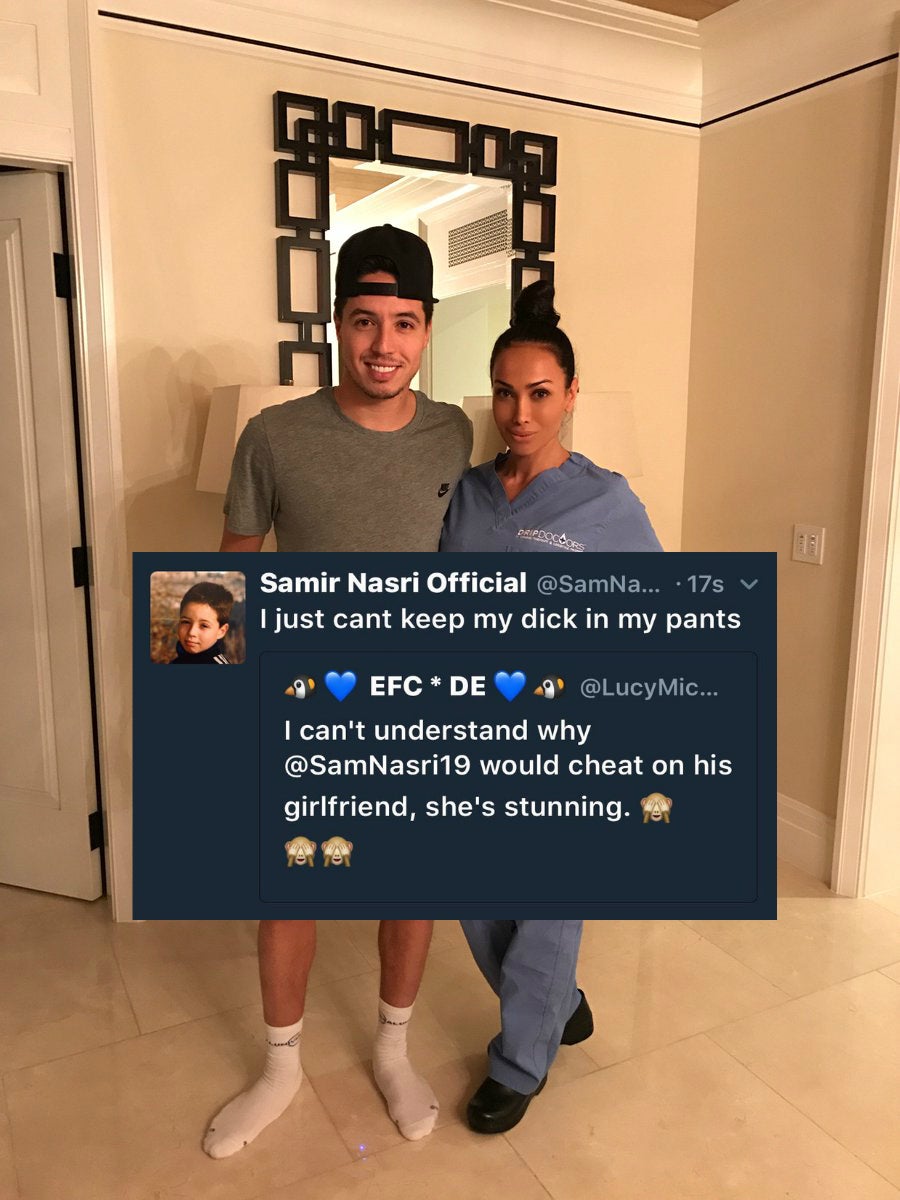Nasri sufre un hackeo en su cuenta de Twitter... ¿por su exnovia? Nasri sufre un hackeo en su cuenta de Twitter... ¿por su exnovia?