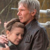 Carrie Fisher y Harrison Ford