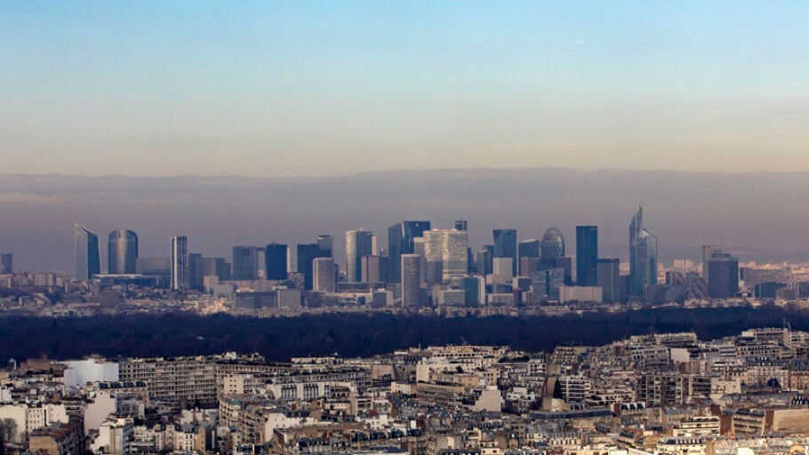 Capa de contaminaci&oacute;n en Par&iacute;s