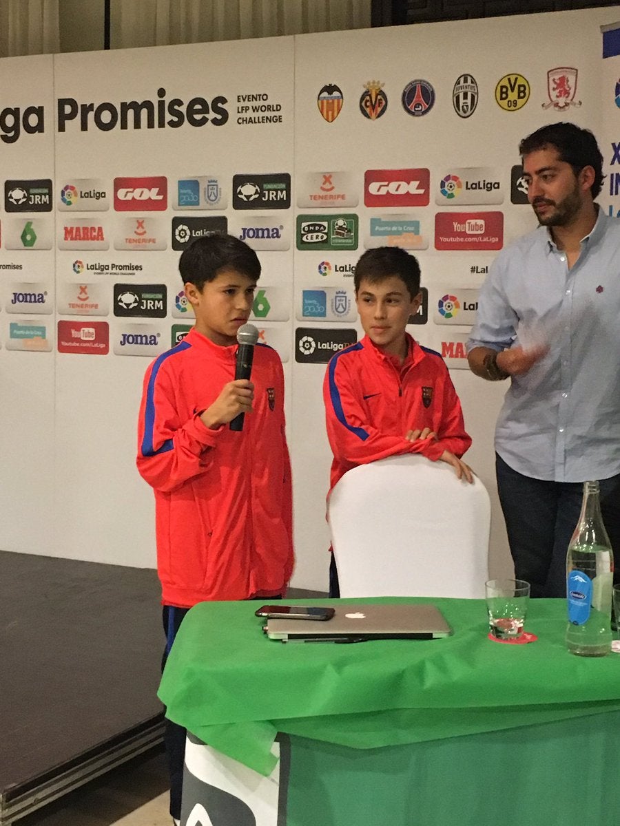 Adriá y Juan, ganadores de LaLiga Promises, en El Transistor Adriá y Juan, ganadores de LaLiga Promises, en El Transistor