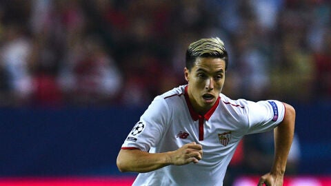 Nasri, en un partido con el Sevilla