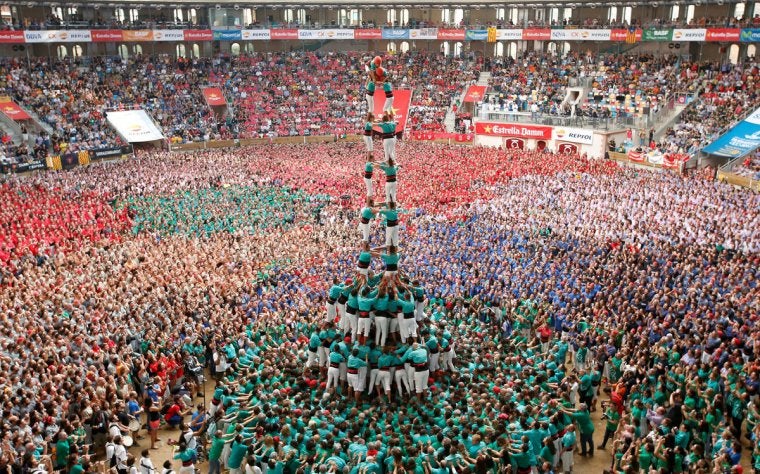 Los Castellers de Vilafranca piden al Gobierno retire su imagen de marca España Los Castellers de Vilafranca piden al Gobierno retire su imagen de marca España